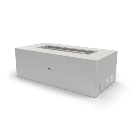 The Outdoor Plus 60 Rectangular Regal Fire Pit, Hardieboard & Steel Frame, Spark Ignition w/Flame Sense, Liquid Propane OPT-UFRT60PBFSEN-LP